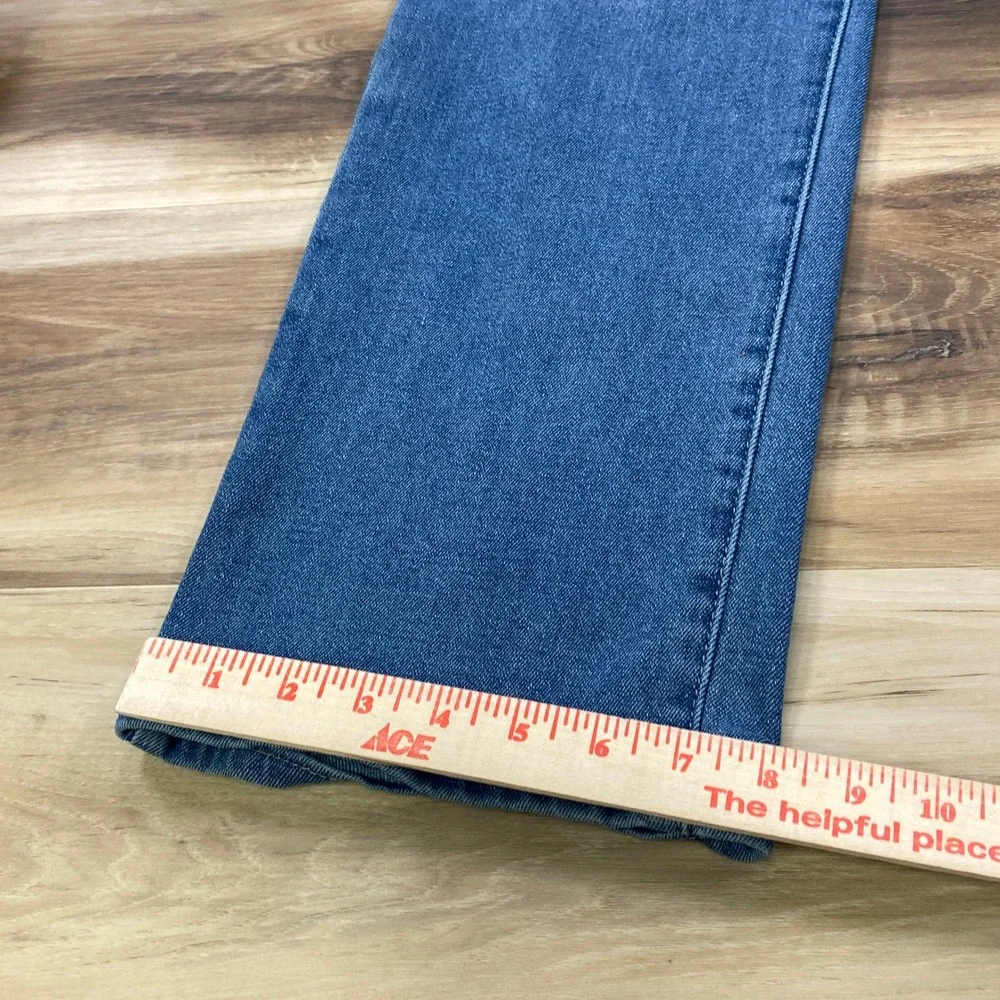 True Religion Ricky Jeans Mens 32 Streetwear Cotton Relaxed Straight Blue Wash